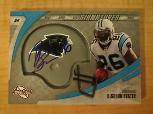 Upper Deck Sweet Spot Signature 2006 DeShaun Foster automático #SSS-DF Carolina - Imagen 1 de 2