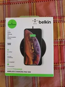 Belkin WIA001BK BoostCharge Wireless Charging Pad 10W - Black BOX NOT OPENED - Picture 1 of 2