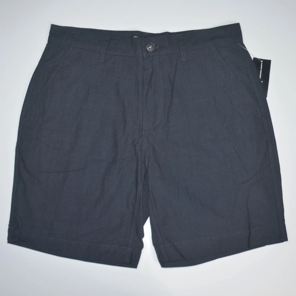 NWT INC International Concepts 8" Chambray 100% Cotton Black Chino Shorts Sz 30 - Image 1 of 4