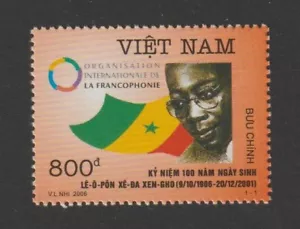 Francobolli ritirati Léopold Senghor, primo presidente del Senegal Scott # 3269 MNH - Foto 1 di 1