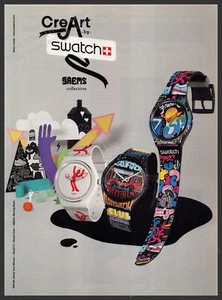 Swatch Watch Srems 2000s Print Advertisement Ad 2009 - Picture 1 of 1
