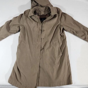 Vintage London Fog Maincoat Womens Size Medium Reg Khaki Made In USA - Picture 1 of 23