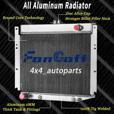 3Row Radiator For 1969-1971 1970 Dodge D100 D200 D300 W100 W200 W300 Pickup 6.3L - Image 1 of 4