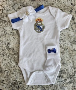 Real Madrid newborn/baby girl clothes Real Madrid baby gift girl - Picture 1 of 2