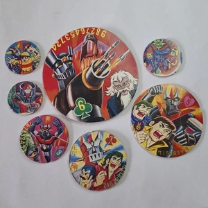 Chogokin Mazinger Z 7 x Round Menko Bulk Sale Marumenko Vintage Japan (L) - Imagen 1 de 11