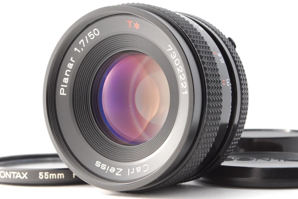[TOP MINT] Contax Carl Zeiss Planar T* 50mm f/1.7 MMJ MF Lens C/Y from JAPAN - Image 1 of 4