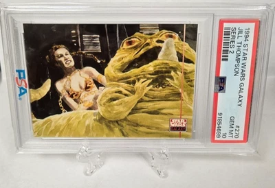 💎 1994 Star Wars Galaxy S2 Slave Leia Chokes Jabba Jill Thompson PSA 10 💎 - Image 1 of 2
