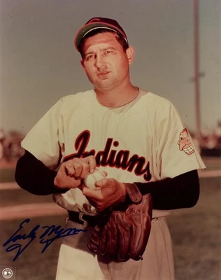 FOTO 8x10 firmada por Wynn temprana autografiada leyenda de los indios de Cleveland Beckett Bas Foto 1 de 2