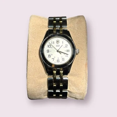 Ladies Swiss Army Victorinox Watch Silver Face Stainless Steel Multicolor Band - image 1 of 4