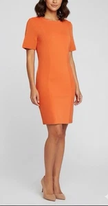 Torn by Ronny Kobo Orange Rippstrick Bodycon Kleid Gr. Medium Stretch - Bild 1 von 9