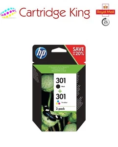 Original HP 301 Kombipack CH561EE CH562EE schwarz/dreifarbig N9J72AE für Envy 5534 - Bild 1 von 6