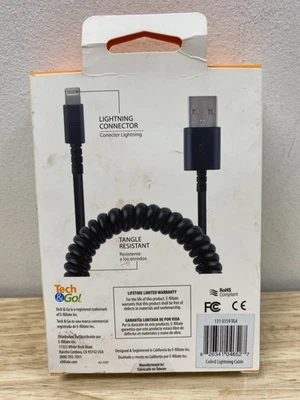 Tech and go 131 0359 TG3 3 ft. Coiled Cable - Image 1 of 4