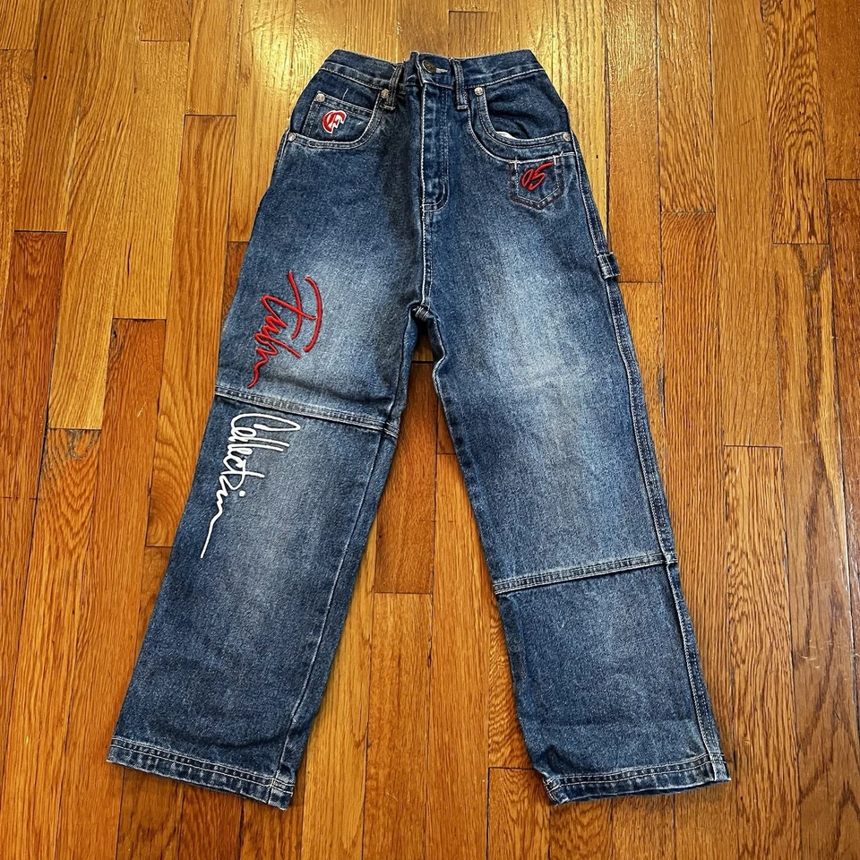 Jeans holgados vintage Y2K The Fubu Collection niños talla 6 carpintero  Foto 1 de 3