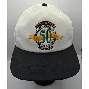 VTG John Deere K-Products stamped Snapback Cap Hat 50 Years of Leadership 1997 - Picture 1 of 8