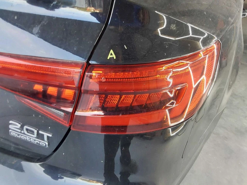 Passenger Tail Light Quarter Panel Mounted Fits 17-19 AUDI A4 3004192 - Image 1 of 4