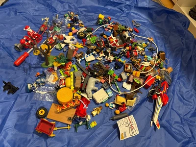 Playmobilfiguren Playmobil Figuren Weihnachtsmann Nikolaus Feuerwehr Konvolut - Bild 1 von 4