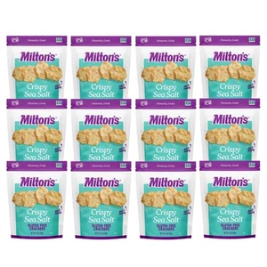 Milton’s Gluten Free Crackers, Crispy Sea Salt - Non-GMO Project Verified, Ko... - Picture 1 of 5