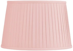 Springcrest Shay Light Pink Pleated Softback Drum Shade 14x17x11 (Spider) - Picture 1 of 7