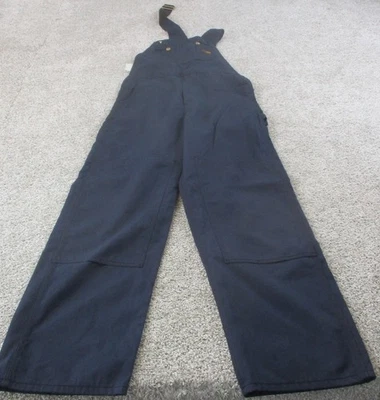 Carhartt FR Bib Overalls Mens 32x30 Navy Blue Nomex IIIA Flame Resistant Work - Image 1 of 4