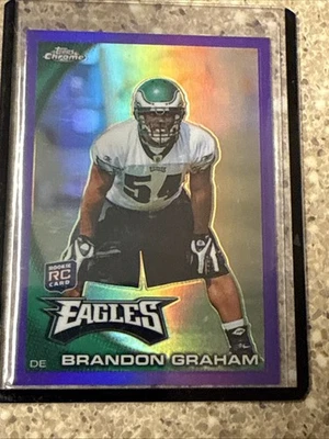 Topps Brandon Graham Purple Refractor RC 2010. 224/555 Foto 1 de 4
