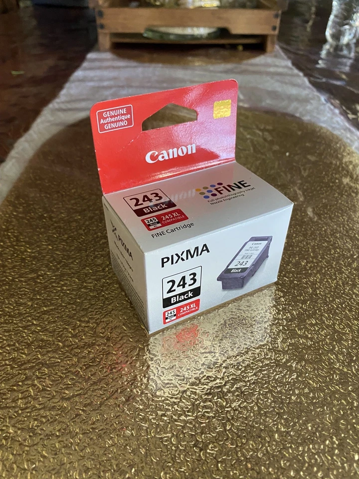 NUEVO - Cartucho de tinta negra Canon Pixma PG-243 compatible con alto rendimiento original OEM Foto 1 de 4