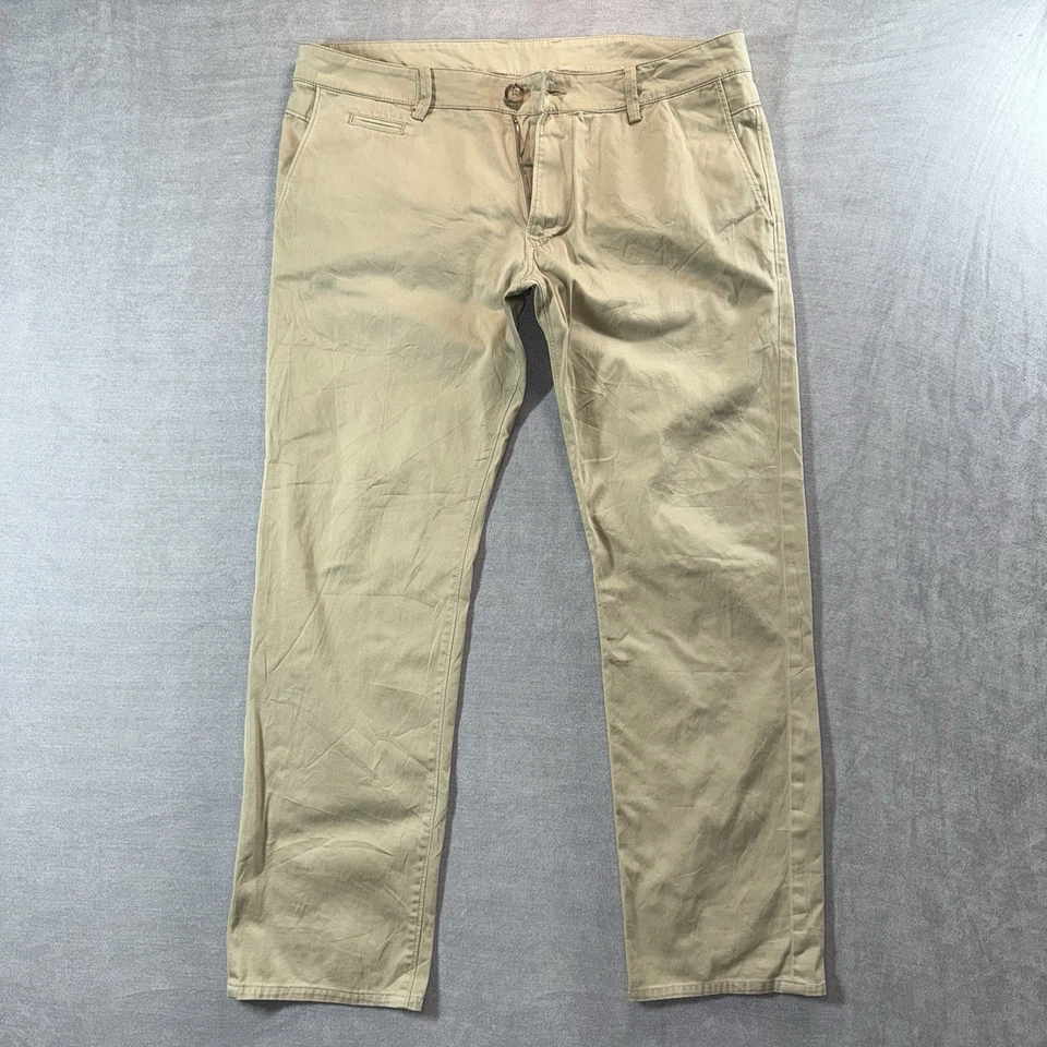 Diesel Khaki Pants Mens 34x29 Tan Beige Chino Pants Stretch Business Casual - Image 1 of 4
