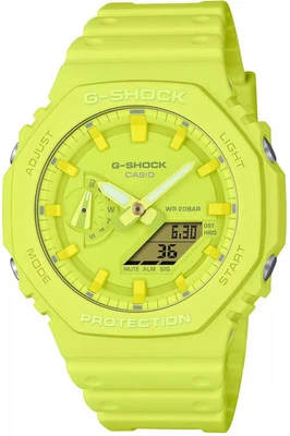 Orologio Casio G-SHOCK in Resina Bio CLASSIC Multifunzione GA-2100-9A9ER Giallo - Immagine 1 di 4