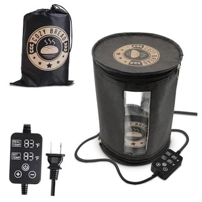  Calentador de tarros de arranque - Estera de calentamiento redonda y cilindro de aislamiento | Perfecto para  Foto 1 de 4