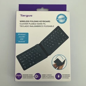 TARGUS Wireless Folding Keyboard Ultra-Compact Bluetooth Windows iOS Android NEW - Picture 1 of 4