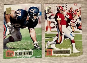 Tarjetas Topps Stadium Club 1994 Chris Zorich y Reggie Roby recuerdos raros - Imagen 1 de 5