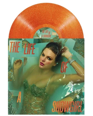 TAYLOR SWIFT  The Life of a Showgirl : Sweat & Vanilla ORANGE GLITTER VINYL LP - Image 1 of 4