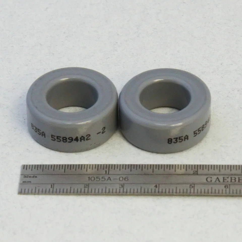 Toroid Core Magnetics 55894-A2 MPP 1.06" OD 2 PIEZAS AL-75 Toroidal Foto 1 de 1