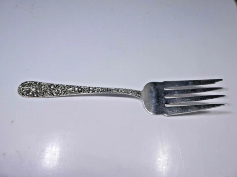 S KIRK AND SONS REPOUSSE 8 1/2 INCH  SERVING FORK Cover