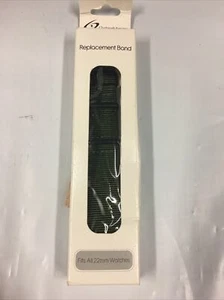 Clockwork Synergy 22MM Watch Band Nylon Solid Army Green - Picture 1 of 4