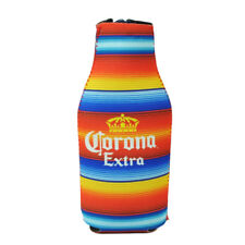 Corona Extra 12oz Zipper Coozies Bottle Coolers Beer Slip Multi Color Striped 