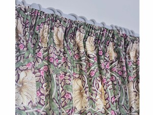 William Morris Pimpernel Aubergine Lined Curtain Pairs & Tie Backs
