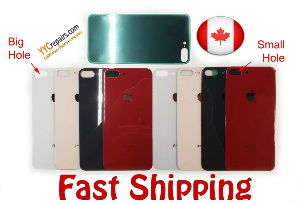 MÁS GRANDE * Anillo Agujero Trasero Cubierta Marco Vidrio Lente Repuesto iPhone 8P 8 Plus Foto 1 de 1