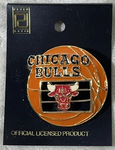 Chicago Bulls Basketball Pin Official Licensed NBA Vintage Peter David - Picture 1 of 4