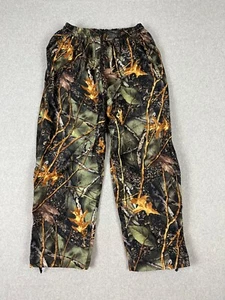 WFS Elements Pants Mens XL Camo Lined Mossy Oak Elastic Waist Zip Legs Polyester - Picture 1 of 17