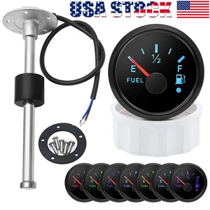 150mm-300mm Fuel Level Sensor with 52mm Boat Fuel Level Gauge For Boat Car US - Picture 1 of 26