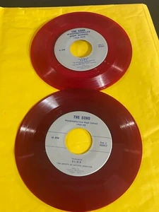 The Echo Washington Lee High School 1957-58 e 1958-59 coppia 45 dischi rossi - Foto 1 di 18