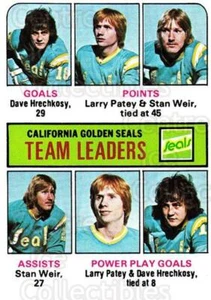 1975-76 Topps #316 Dave Hrechkosy, Larry Patey, Stan Weir - Picture 1 of 1