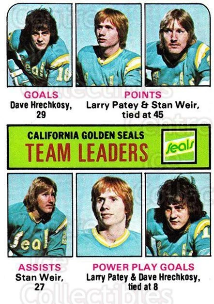 1975-76 Topps #316 Dave Hrechkosy, Larry Patey, Stan Weir - Image 1 of 1