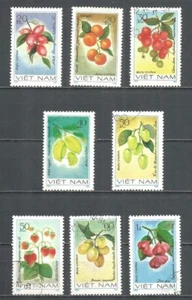 Vietnam 1981 used stamps Michel # 1179-86 flowers - Picture 1 of 1