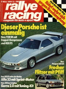 RALLY RACING n°3 02/1984 PORSCHE 928SK ALFA ROMEO 33 105 205 GTI - Imagen 1 de 1