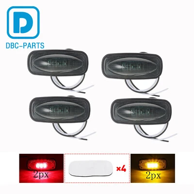 4X Smoked LED Fender Side Marker Lights for Dodge Ram 2500 3500 Dually Bed - Image 1 of 4