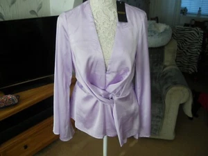 MISSPAP LADIES BEAUTIFUL LILAC LONG SLEEVED BLOUSE SIZE 12 BNWT - Picture 1 of 9