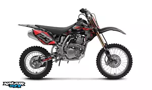 Graphics Kit for Honda CRF150R (2007-2023) CRF 150R Invasion Series - Red Shift - Picture 1 of 7