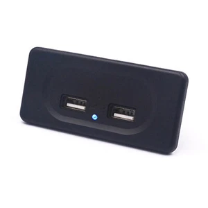 3.1A Dual USB Port Fast Charger Socket Power Outlet Panel 12V Motorcycle Car HOT - Picture 1 of 6