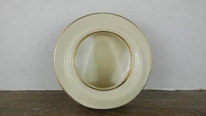 Marco de fotos Lenox redondo con adornos dorados sobremesa porcelana tamaño de foto 3,5x3" - Imagen 1 de 5